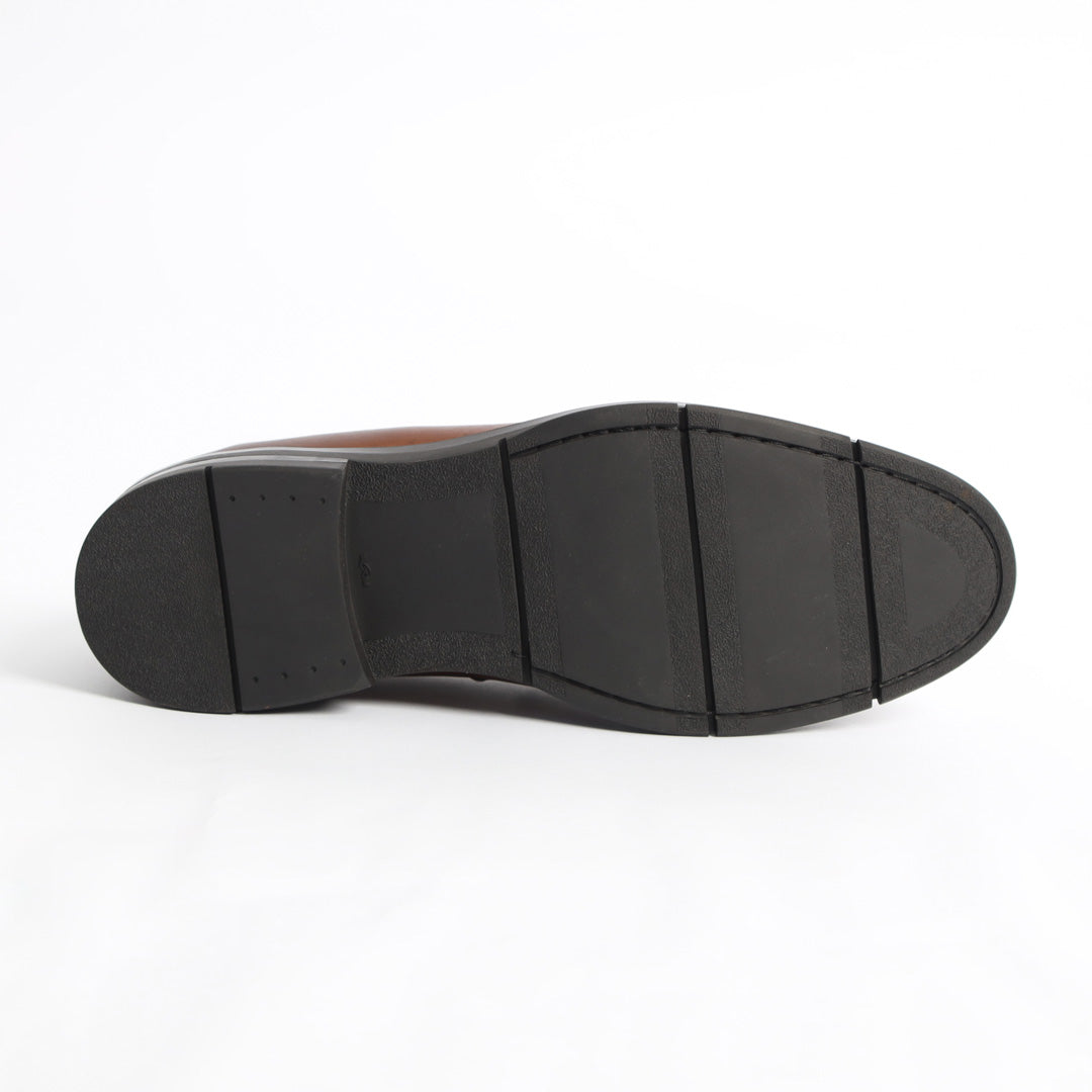 Mocassin Classique Cuir Véritable – Marron Vintage Ref: 2201