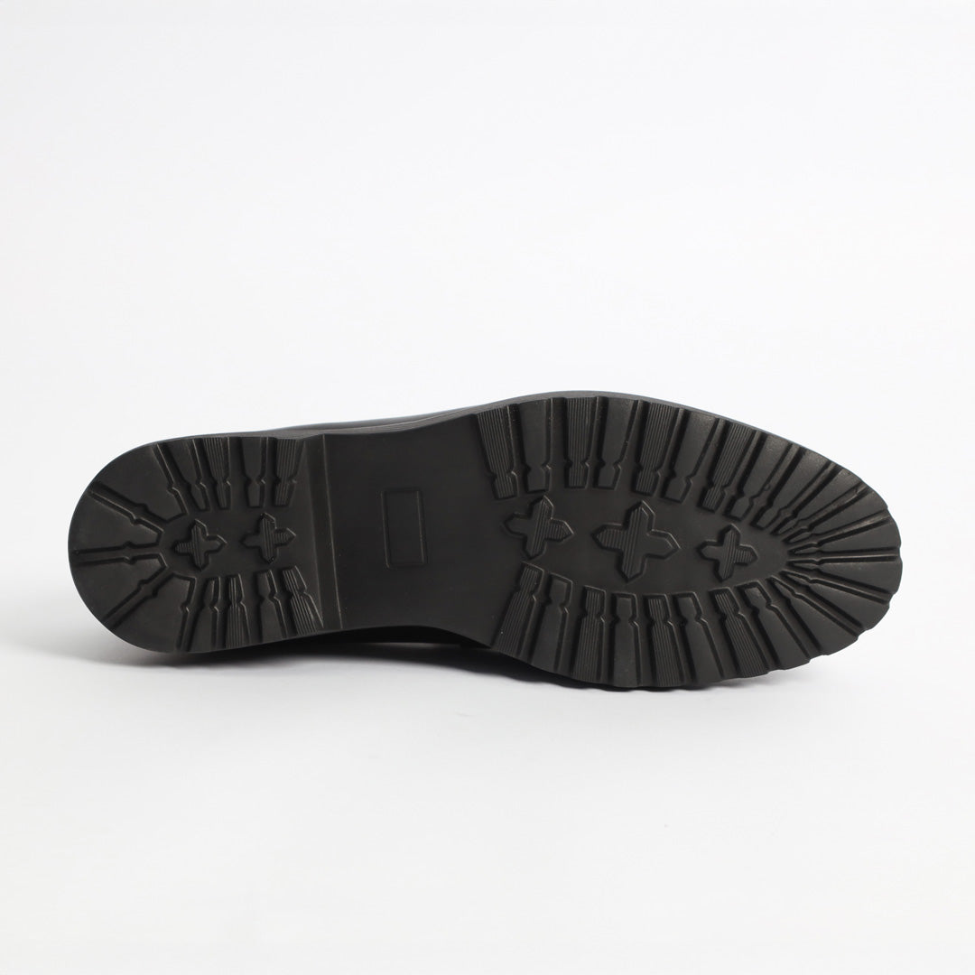 Mocassin Chunky Cuir Authentique – Ref: 2101 Noir