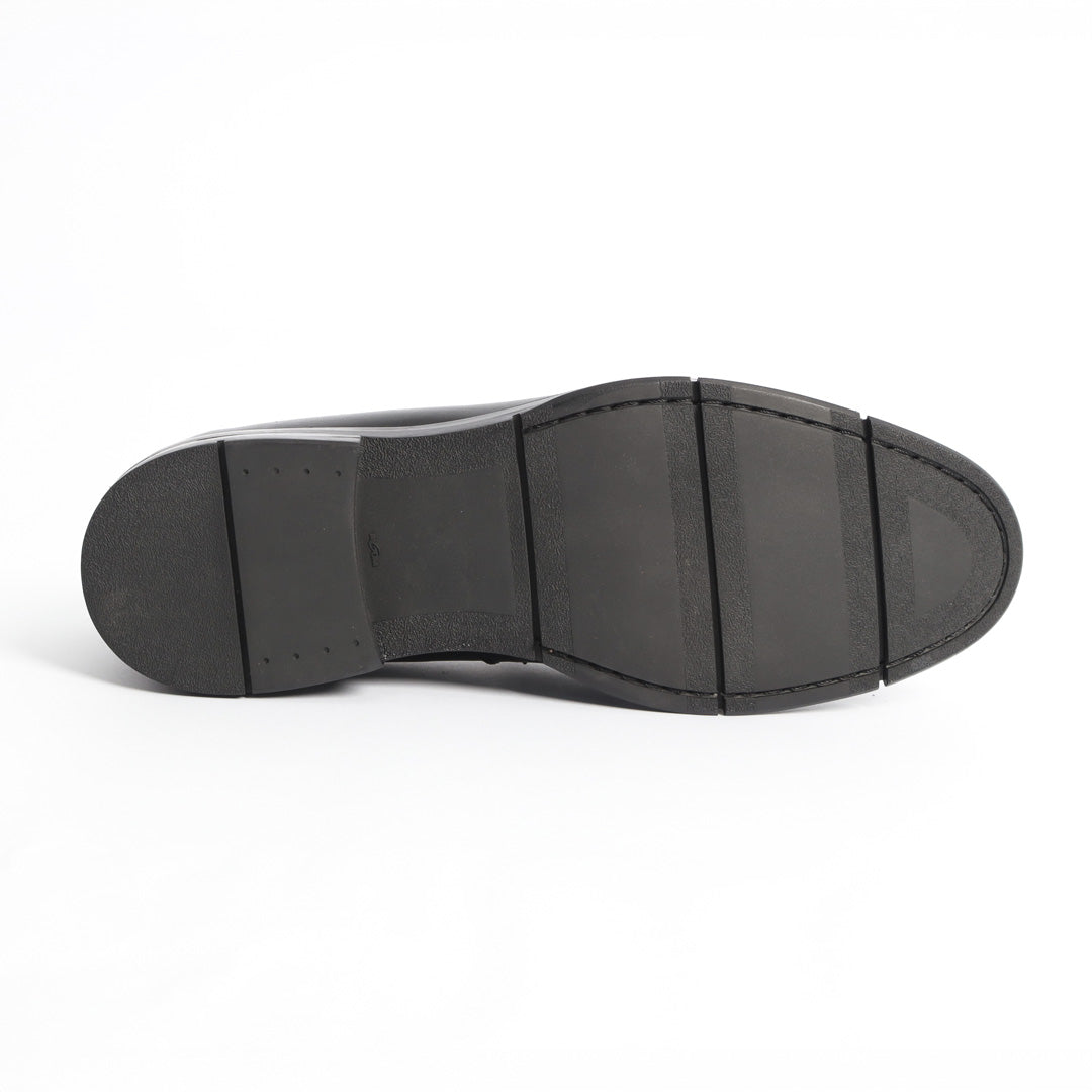 Mocassin Classique Cuir Véritable – Noir Ref: 2201